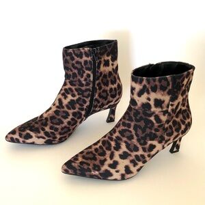 Madden Girl Stormyy Animal Print Leopard Ankle Booties